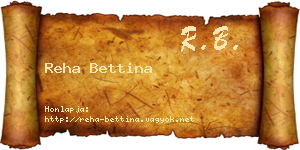 Reha Bettina névjegykártya